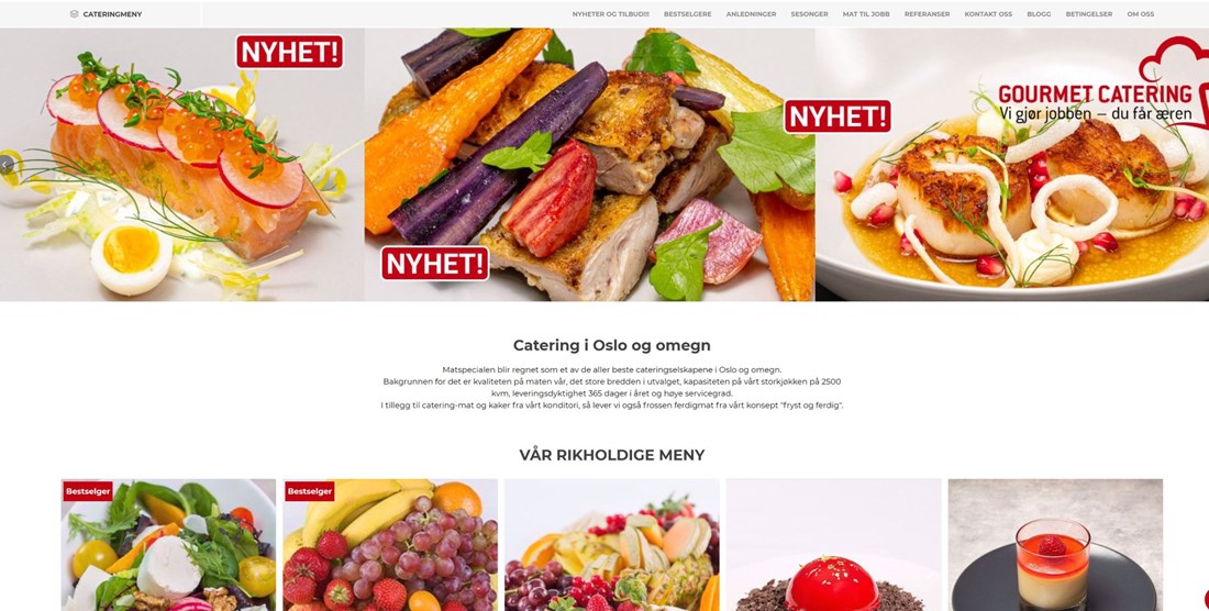 Matspecialen nettbutikk for catering utviklet av Digitroll